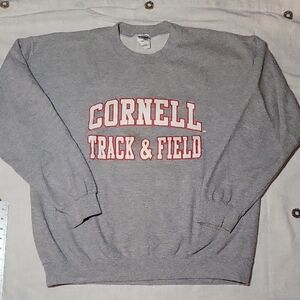 Cornell Track & Field Gildan Crewneck Sweat Shirt Size Large